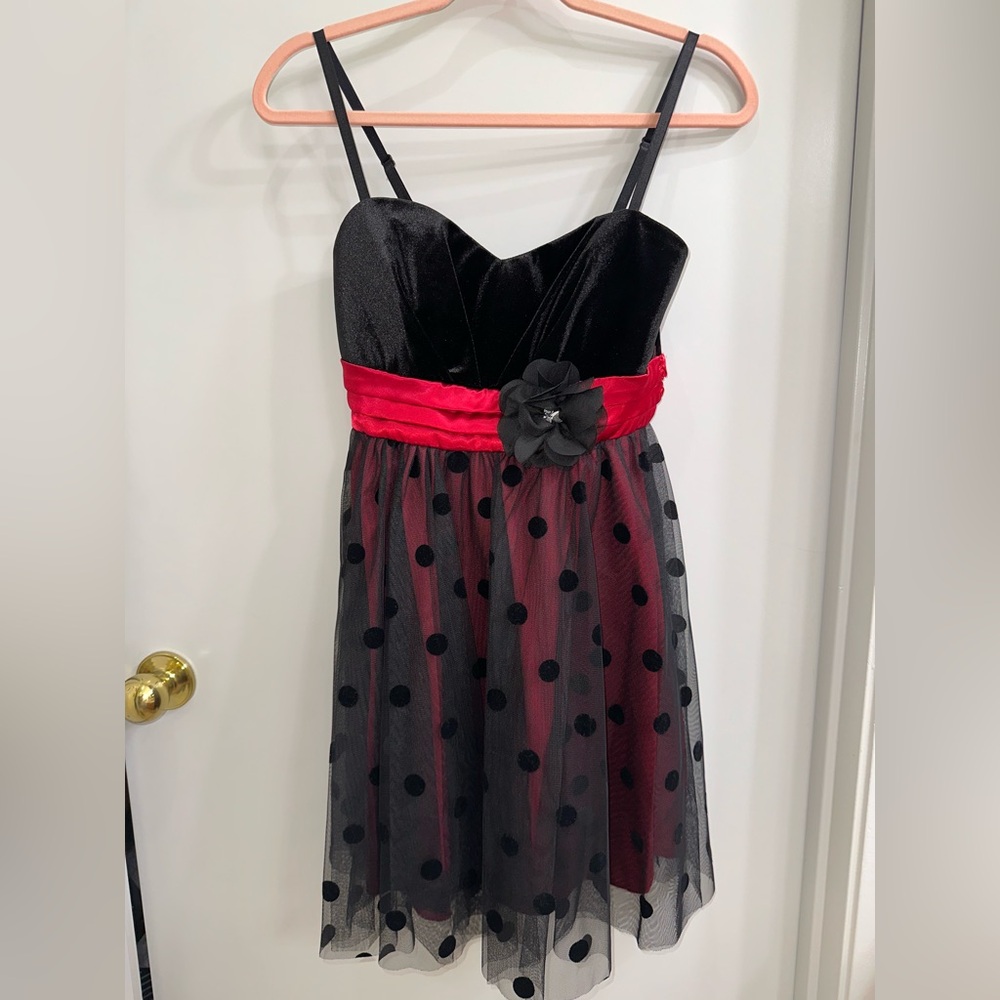 Black and Red Prom Dress